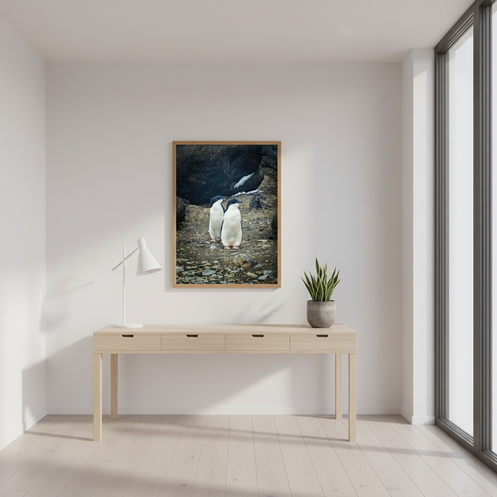 Adélie Companions — Penguins on the Rocks | Fine Art Print