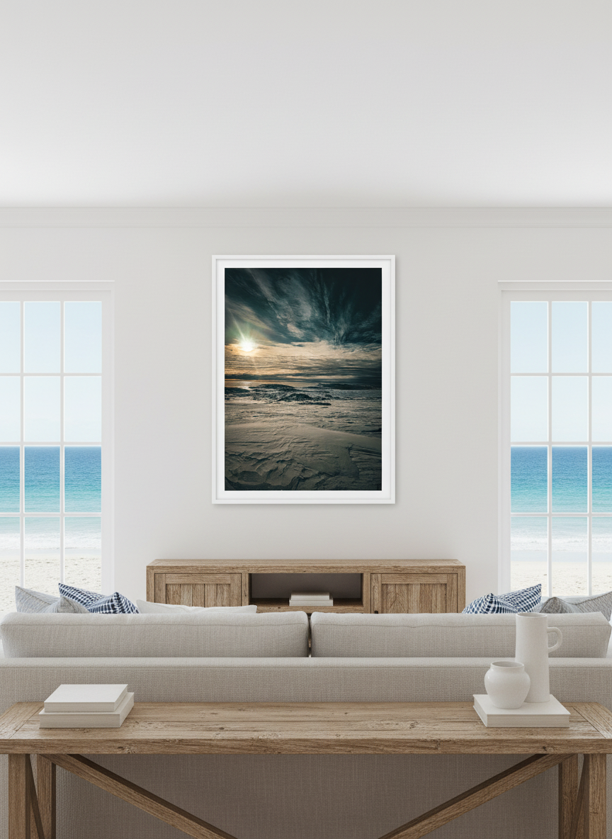 Frozen Horizons — Antarctic Sun and Snow | Fine Art Print