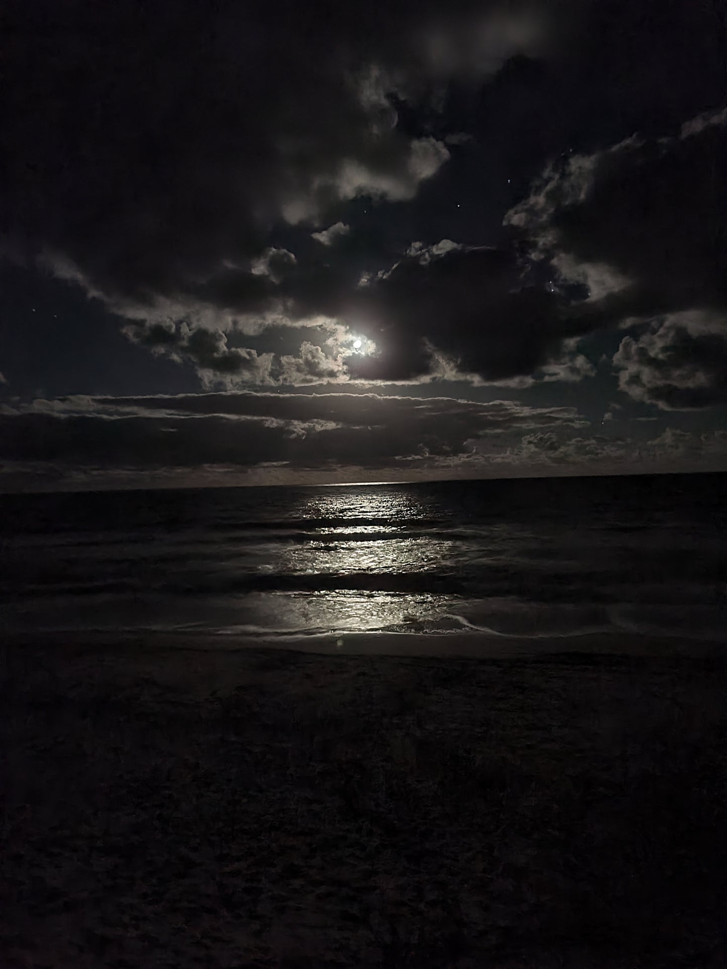 Abstract Ripples Under Moonlight | Fine Art Print