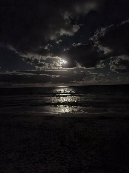 Abstract Ripples Under Moonlight | Fine Art Print