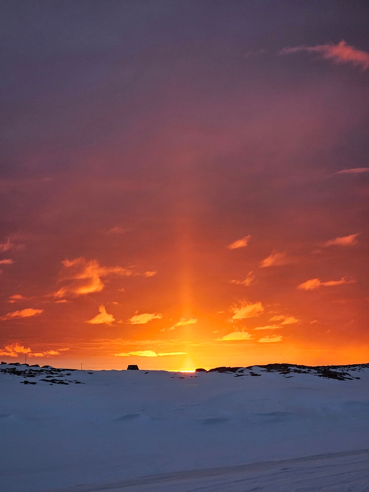 Antarctic Sunset Glow — Golden Light Over the Ice | Fine Art Print