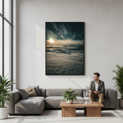 Frozen Horizons — Antarctic Sun and Snow | Fine Art Print