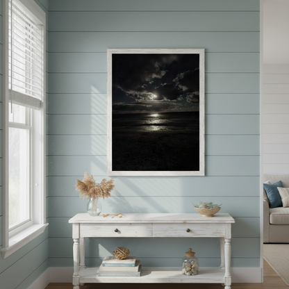 Abstract Ripples Under Moonlight | Fine Art Print