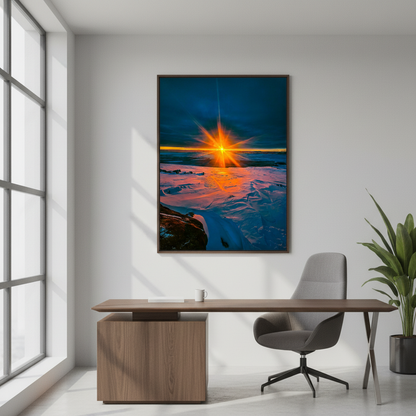 Solar Crown — Antarctic Sunburst over the Ice | Fine Art Print