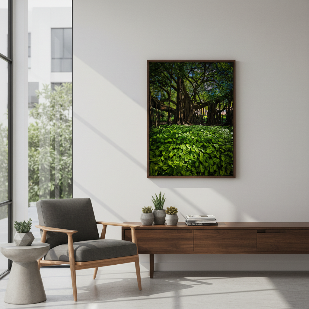 Emerald Canopy — Life Beneath the Banyan | Fine Art Print